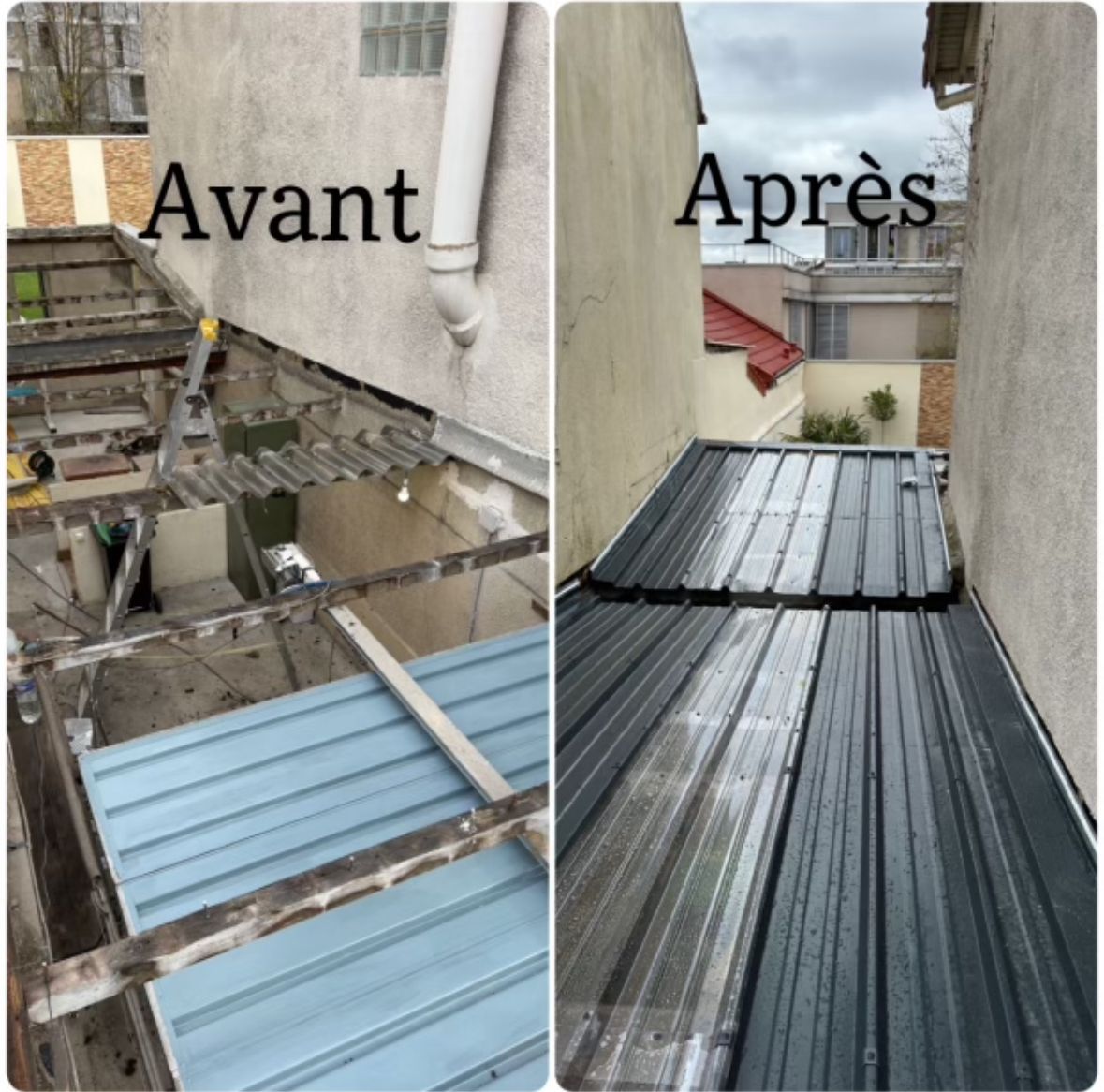 Toiture zinc